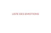 Liste Des Emotions