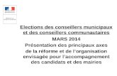 Elections des conseillers municipaux et des conseillers communautaires MARS 2014
