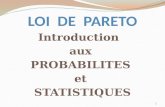 LOI DE PARETO Introduction aux PROBABILITES et STATISTIQUES 1