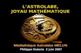L'astrolabe : Joyau math©matique