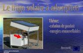 Le frigo   adsorption solaire
