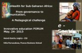 eHealth for Sub Saharan Africa - Governance