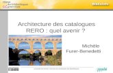 Architecture des catalogues RERO : quel avenir ?