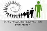 Magazine afro business plan presentation