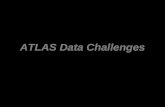 ATLAS Data Challenges. Les Data Challenges (DC) en fran§ais Challenges des Donn©es ont pour but de Valider: â€“le mod¨le dorganisation et dutilisation des