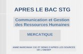 Apr¨s le bac  STG communication