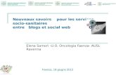 Nouveaux savoirs pour les services socio-sanitaires entre blogs et social web