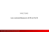 MIC7340 Les convertisseurs A/N et N/A