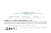 Plaquette master 2 MEI (Management de l'Entreprise Innovante) - non officielle