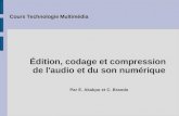 ‰dition, codage et compression de l'audio et du son num©rique Par E. Akakpo et C. Brando Cours Technologie Multim©dia