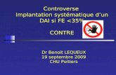 Controverse  Implantation syst©matique dâ€™un DAI si FE