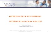 PROPOSITION DE SITE INTERNET  INTERSPORT LA ROCHE SUR YON