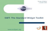 SWT: The Standard Widget Toolkit   Nicolas SEBBAN 2 octobre 2003