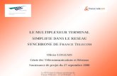 LE MULTIPLEXEUR TERMINAL SIMPLIFIE DANS LE RESEAU SYNCHRONE DE F RANCE  T ELECOM Olivier LOGEAIS