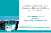 Le Développement des Energies Renouvelables en Occitanie