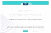Notes explicatives sur les règles de l’UE en matière de ... · PDF file Notes explicatives sur les règles de l’UE en matière de TVA concernant le lieu de prestation des services