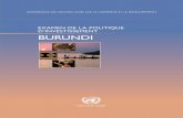 Examen de la politique d'investissement du Burundi - · PDF file 2012-12-26 · Examen de la politique d’investissement du Burundi III PRÉFACE Les examens de la politique d’investissement