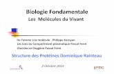 Biologie Fondamentale - · PDF fileCours IFSI Les protéines sont des macromolécules conçus pour le monde biologique, leur dessin est adapté aux fonctions les plus variées (structure,