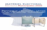 Élections Municipales 2020 · PDF file - Pieds amovibles* pour une installation rapide et un rangement facilité après les élections - eaux à sceller (fourni avec obturateur à