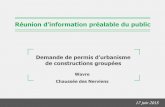Réunion d’information préalable du · PDF file 2. Objectifs de la réunion Réunion d’information préalable du public - Wavre –17 juin 2015 Modalités d’envoi des observations