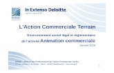 L’Action Commerciale Terrain - SORAP · PDF file Animation commerciale Environnement social légal et réglementaire 1-Les missions du SORAP2-Le Code de déontologie du SORAP3-L’
