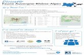 Découvrir Faune Auvergne-Rhône-Alpes ... Des informations sur la faune vertébrée de la région : • Répartition d’espèces dans la région Auvergne-Rhône-Alpes • Listes