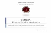 COMESA: Règles d’Origine appliquées - CCITunis ... COMESA: Règles d’Origine appliquées Chawki Jaballi, Directeur de la Coopération avec l’Afrique/Chargé du dossier COMESA