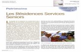 Les Résidences Services Seniors · PDF file 2020-04-19 · Par ailleurs, ces résidences services pour seniors mettent à la disposition de leurs résidents, des espaces collec-tifs,