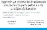 Intervenir sur le stress des étudiants par une recherche participative sur les stratégies d’adaptation