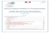 Académie de Bordeaux - Guide des épreuves facultatives · PDF file 2017-10-11 · ST2S, STMG, STI2D, STD2A, STL Epreuves artistiques EPS Langue des signes française ... plastiques