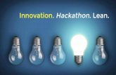 Innovation. hackathon. lean