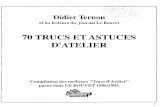 Didier Ternon - MENUISERIE - 70 Trucs Et Astuces D Atelier