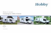 Mode d´emploi Campingcars VAN et Siesta - Hobby Caravan · PDF file Introduction Chers autocaravaniers, Nous vous félicitons pour l’achat de votre nouveau camping-car HOBBY. La