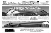 Tous les Échos du Réseau sont distribués gratuitement par la septembre 2016.pdf · PDF file 2018-12-05 · Brunswick une débenture de la municipalité de Lamèque de 1 200 000
