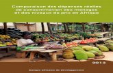 Comparaison des dépenses réelles de consommation des ... · PDF file Comparaison des dépenses réelles de consommation des ménages et des niveaux de prix en Afrique Banque africaine