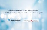Herzlich Willkommen bei den IHK netzblicken · PDF file Marketing als strategische Säule (1) Marketing is the new sales. Led by customer Led by performance & sales Led by Marketing