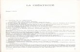 LA CRÉATIVITÉ archives/educ/72-73/9-10/3-9.pdf · PDF file LA CRÉATIVITÉ Jacques CA U X 3.1. NATURE DE LA CRÉATIVITÉ a) Citations pour une première approche : - L'imagination,